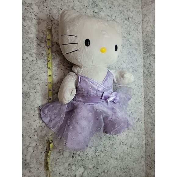 Build A Bear Workshop 18" HELLO KITTY Sanrio White Stuffed‎ Plush W/Dress NO BOW - Picture 11 of 11